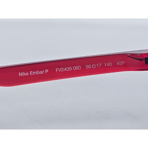 Nike Embar Polarized  Sunglasses Anthracite Red Mirror Lens FV2409-060 56-17-140 - Picture 7 of 10